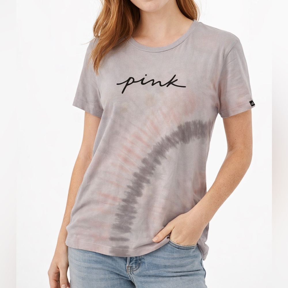 PINK BY VICTORIA SECRET TYE DYE PINK AND PURPLE OVERSIZED T-SHIRT 1Aβββββββββ